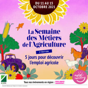 affiche de la semaine des métiers de l'agriculture