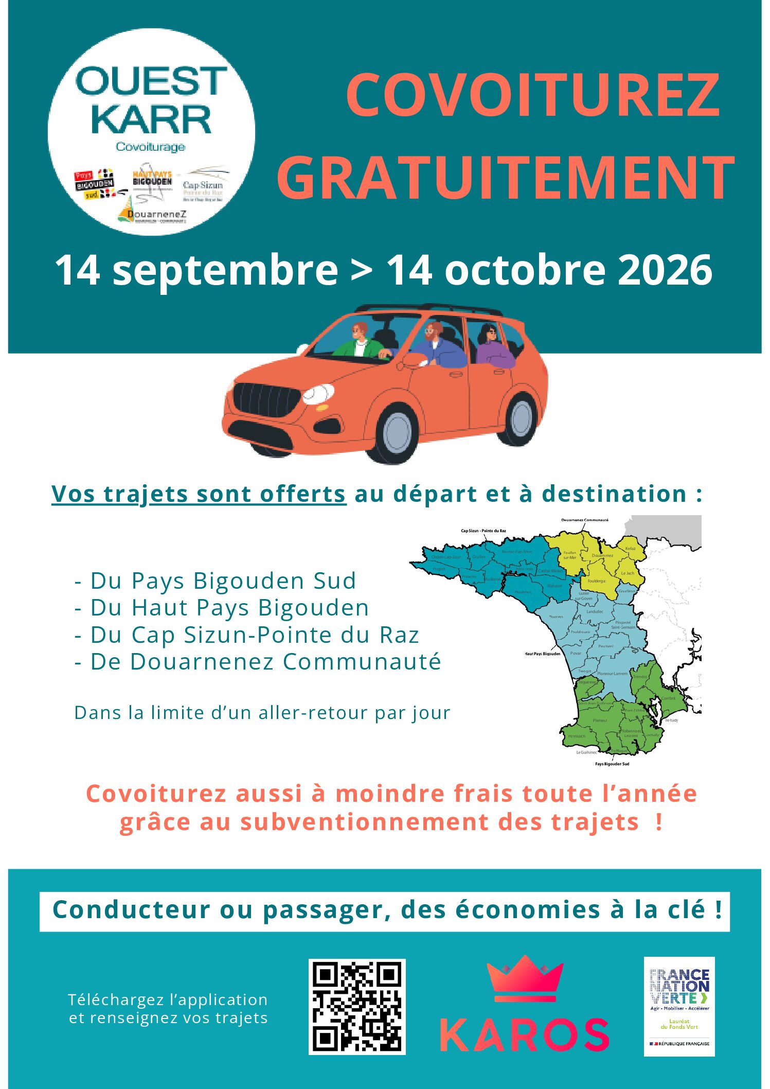 Un mois gratuit pour se (re)mettre au covoiturage !